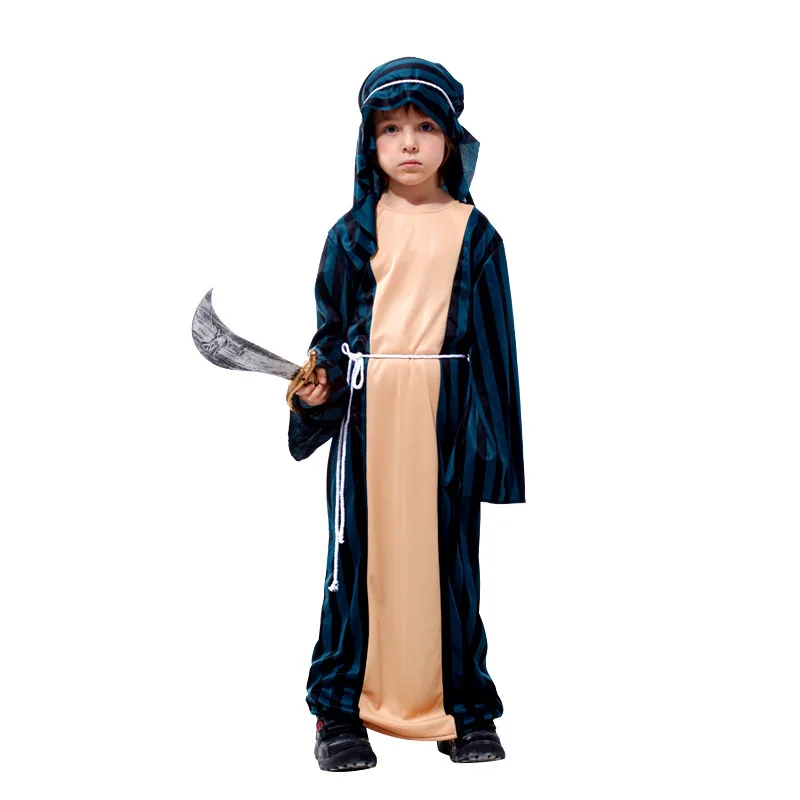 HUIHONSHE дети арабских арабский костюм Ближний Восток костюм халат для мальчика принц Одежда Хэллоуин Карнавальный Косплэй мусульманских
