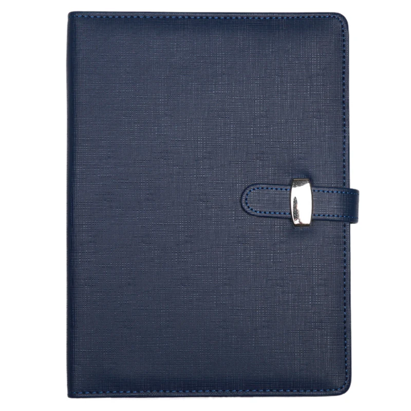 

hot-Personal Pocket Organiser Planner Filofax Diary Notebook PU Leather Cover,A5:170 x 235mm Blue