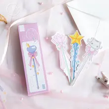 30 шт./упак. девушки Волшебная палочка бумага закладки мультфильм книга с изображением животных держатель карты сообщения канцелярские Jack школьной подарок для ребенка