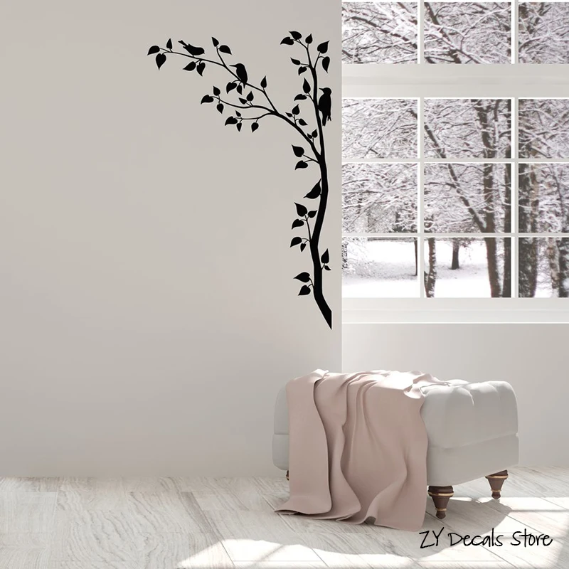 cheap Birds Vinyl Wall Decal Branches Tree Beards Leaves Nature Room Home Interior Stickers Mural For Nursery Bedroom Decor L614