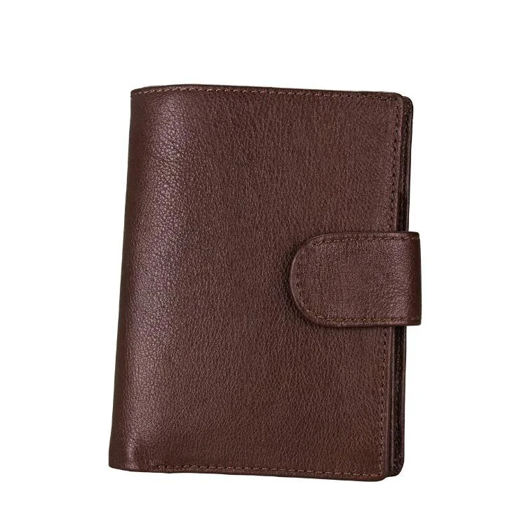 Genuine Leather Hasp Passport Cover Functional Engraved Name RFID Prrotection Card Holder Purse Men and Women Passport Wallet - Цвет: brown