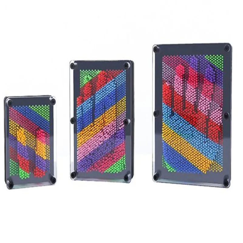 Pin Art 3D Скульптура DIY иглы резьба плесень стол игрушки украшения Hogar Maison
