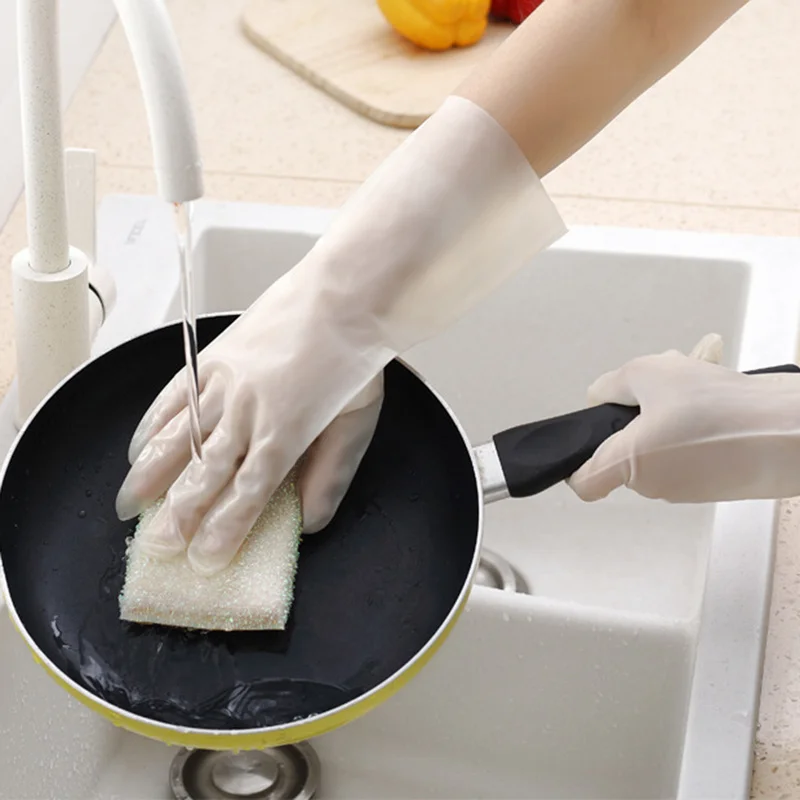 1 шт. латексная резиновая перчатка нитриловые перчатки для мытья посуды для женщин водонепроницаемые домашние садовые чистящие перчатки инструменты для чистки
