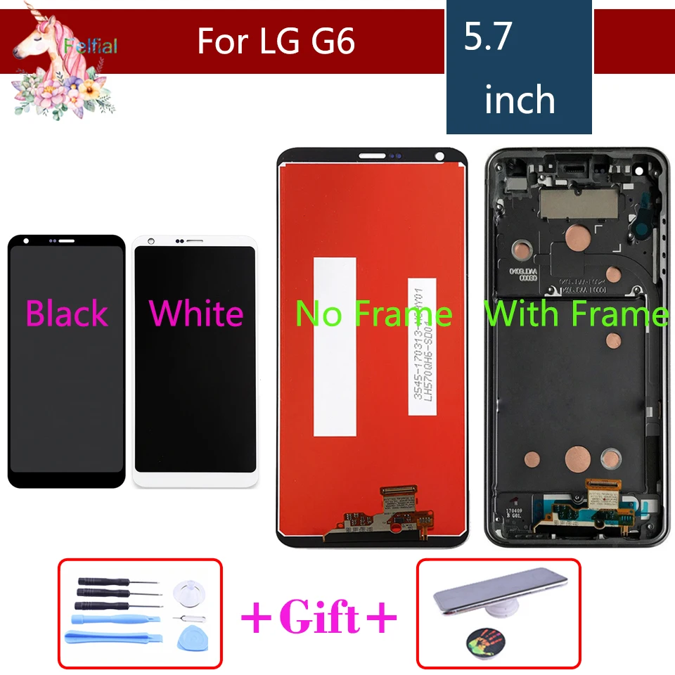 

LCD For LG G6 Display Touch Screen Digitizer For LG G6 LCD Display LCD Touch Screen Assembly H870 H870DS H871 H872 LS993 VS998