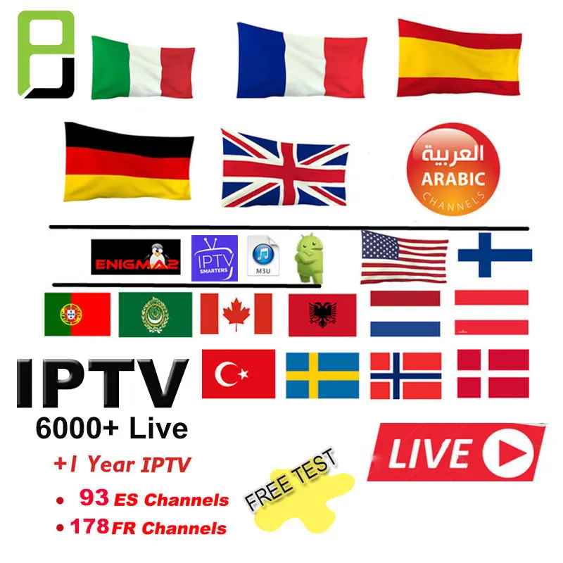 

IPTV M3U 6000+Live iptv Subscription UK Italia Portugal French Spanish for Android iptv m3u enigma2 TV box