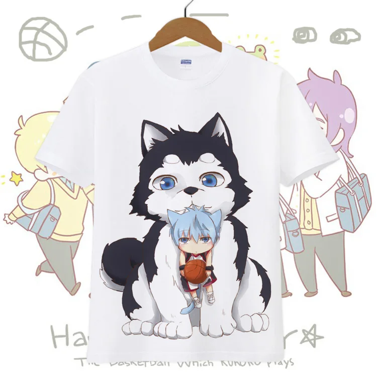 Новый куроко Корзина Мяч Косплей Футболка Аниме Kuroko Tetsuya T рубашка на каждый день