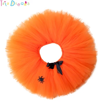 

Halloween Spider Adult Maternity Tutu Skirt Knee Length Lady Girl Fluffy Pumpkin Pregnancy Skirts For Evening Party Photos