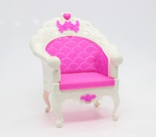 Doll Accessories Plastic Fashion Style Chair Princess Doll Sofa Armchair Furniture For Barbie Dolls Best Gift Baby Toys