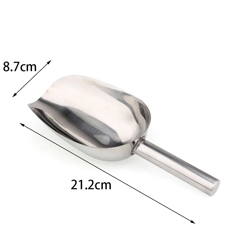 Acero Inoxidable Pala Pala De Barra de alimentos de metal heladas Azúcar//Harina de grano herramienta de medición