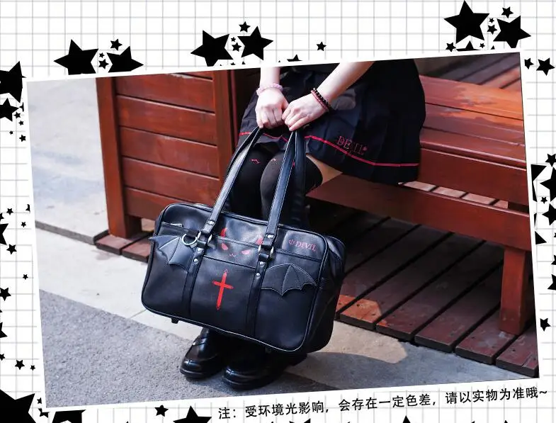 cute black handbags for school