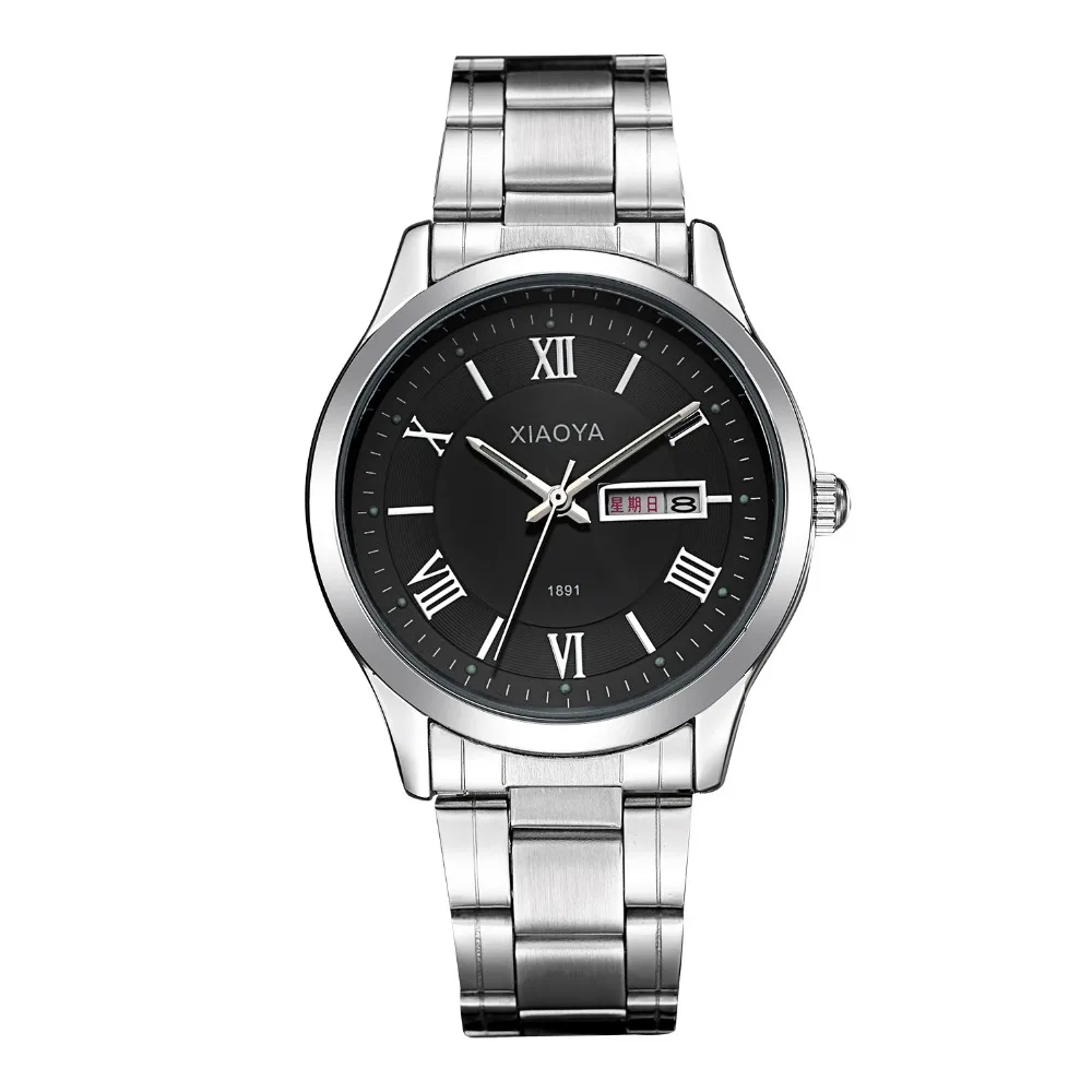 

Fashion XIAOYA Luxury Brand full stainless steel Lady men Couple Clock Casual quartz Business Dress watch montre femme de marque