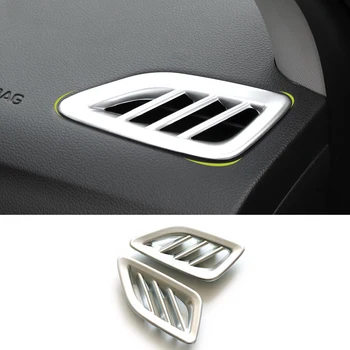 

For Hyundai Solaris 2017 2018 Car Air Conditioning Vent Outlet Covers ABS Chrome Styling Interior Auto Decoration Trim Frame
