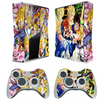 

Dragon Ball Skin Sticker Protector for Microsoft Xbox 360 Slim and 2 controller Vinyl skins Stickers