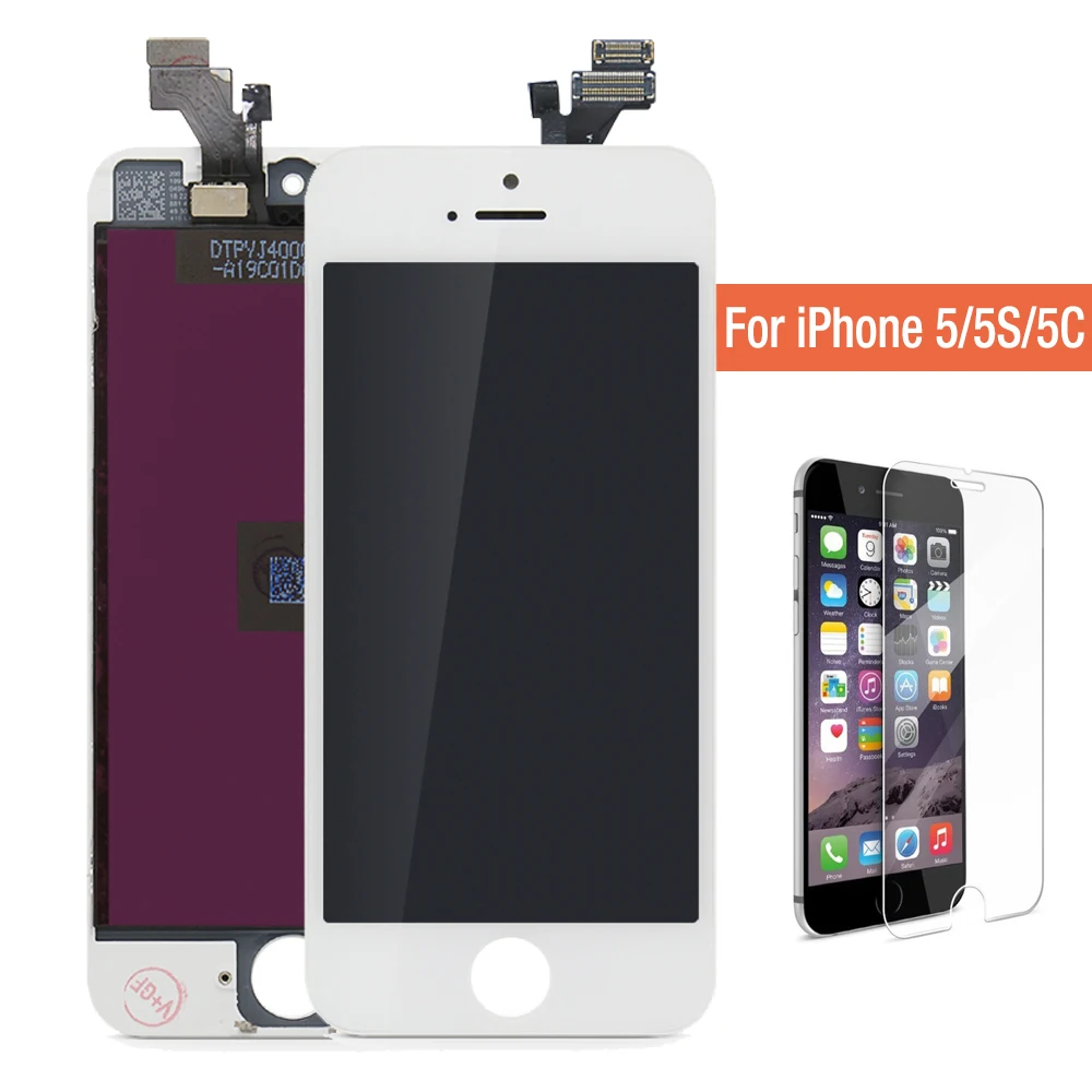 

AAA Quality No Dead Pixel For Pantalla iPhone 5 iphone 5s 5c LCD Display Screen with touch Digitizer Assembly replacement parts