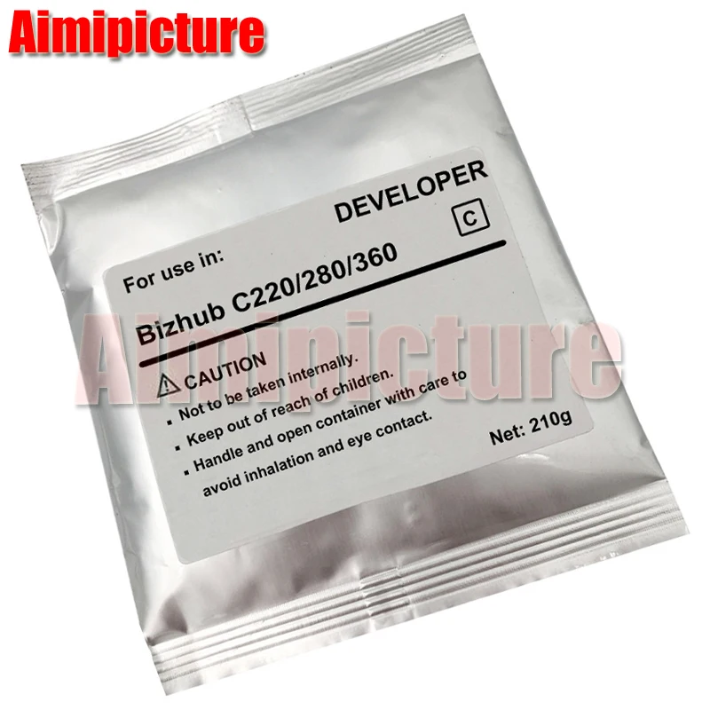 

DV311 Developer Powder For Konica Minolta C220 C280 C360 copier parts compatible with C 220 280 360 BK C M Y Developer 210g/bag