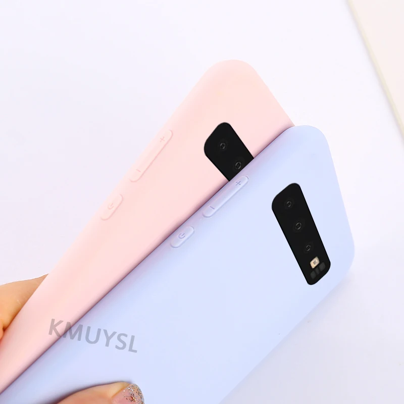 

Candy Color Silicone Case On For Samsung Galaxy S10e S10 X Plus Soft TPU Phone Back Cover For Samsung A10 A30 A50 A40 A70 Coque
