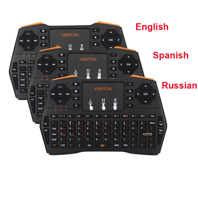 Cheap 3 Language Keyboard 2.4G Wireless Keyboard Russian Spanish English Version For PC Android TV Raspberry Pi for Orange Pi Cheap 3 Language Keyboard 2.4G Wireless Keyboard Russian Spanish English Version For PC Android TV Raspberry Pi for Orange Pi