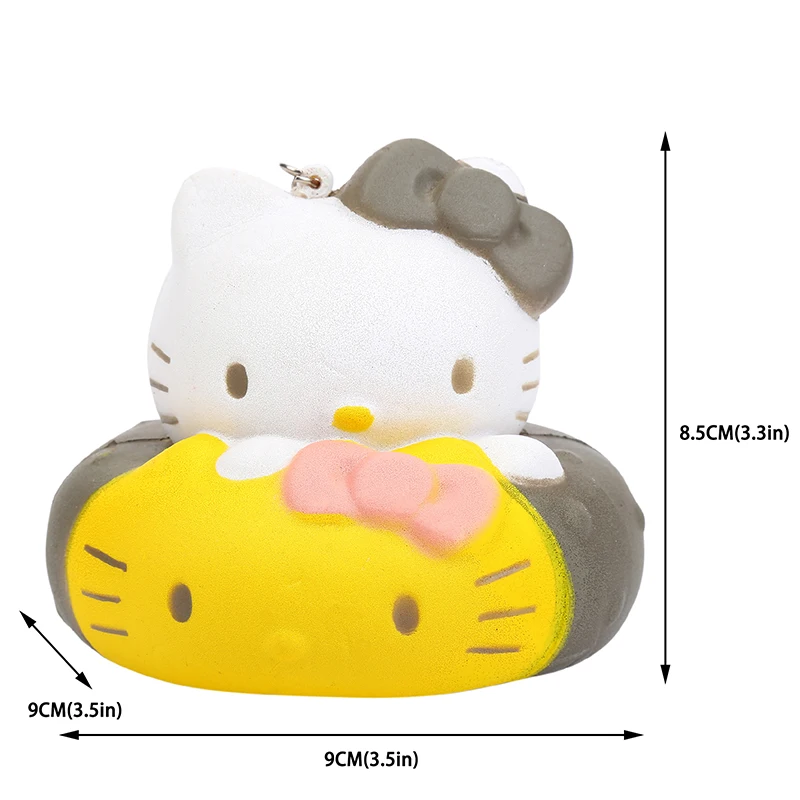 Jumbo Kawaii красочное животное с бантом с базой Squishy Doll Slow Rising Stress Relief Squeeze Toy для малыша Рождественский подарок