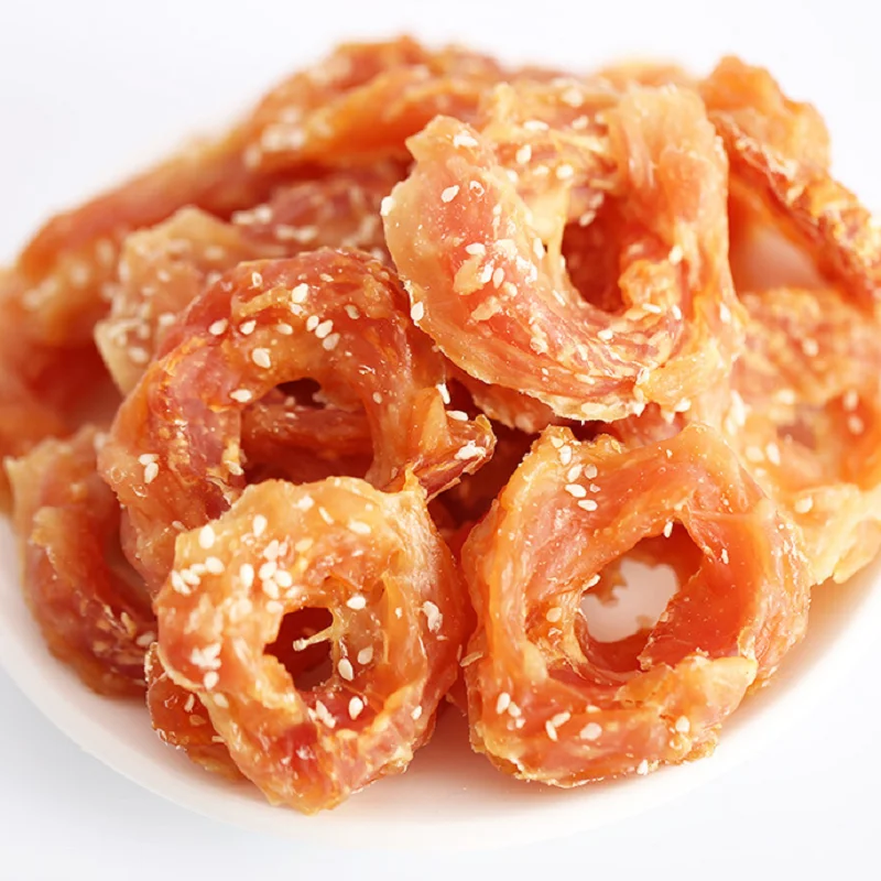 Новое поступление закуски для собак куриный круг с кунжутом собачий корм