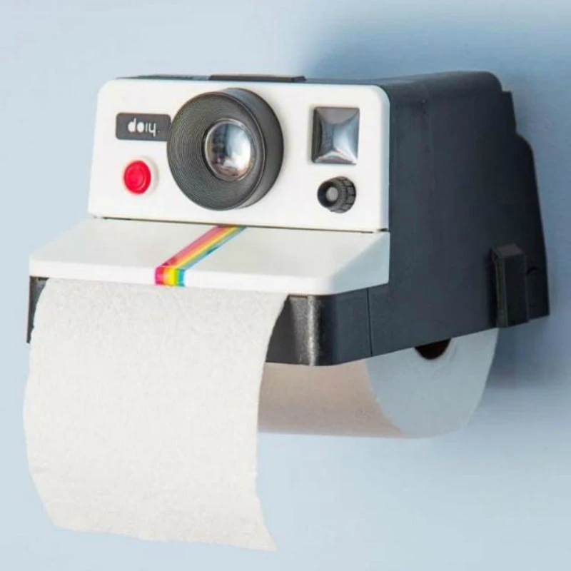 

Bathroom Toilet Paper Holder Camera Tissue Box Retro Home Carton Reel Paper Towel Roller Holder Tissue Box Wall Mounted Holder