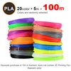 Nouveau Livraison Gratuite 20 Pièces/lot 3D Imprimante ABS Filament 10 M/pcs 20 Couleurs 1.75mm PLA 3D Impression Filament Pour 3D Imprimante Ou 3D Stylo ► Photo 1/6