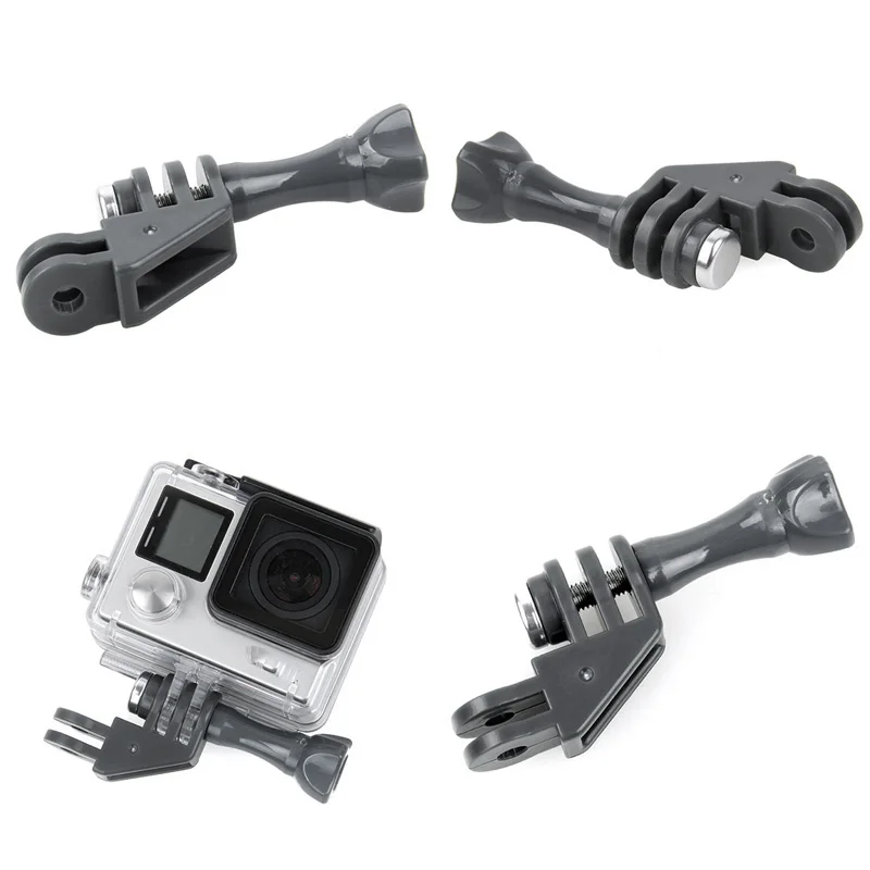 Plastic Compact 90 Degree Elbow Tripod Mount Adapter with Screw for Gopro Camera Hero 8 7/6/54/3+/3