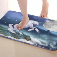 Единорог стиль Коврики для улицы, смешной Противоскользящий коврик для ванной, коврики, дверные коврики под входную дверь
