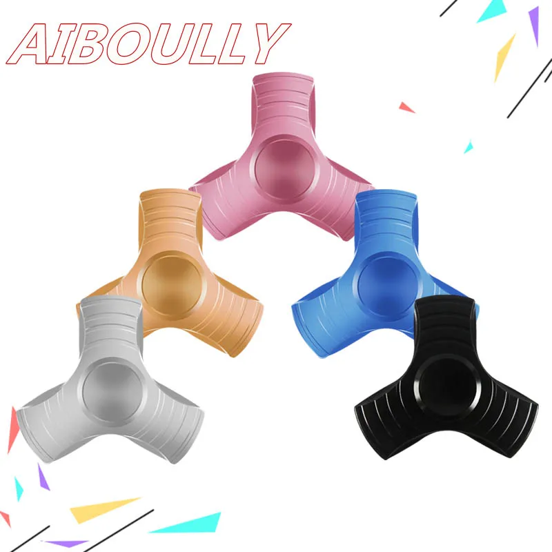 

5 Pcs/Lot EDC Tri-spinner Zinc Hand Spinner Aluminum Alloy Fidget Toy Anxiety Stress Adults Kid Metal Toy Fidget Spinner