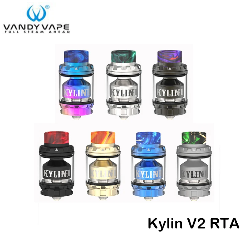 Оригинальный Vandy Vape Kylin V2 RTA бак 3 мл/5 мл Поддержка одной двойной катушки Vandyvape