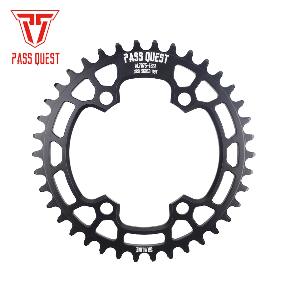 

PASS QUEST 96BCD MTB mountain bike bicycle narrow wide chainring sprocket 36T 40T 42T 48T crankset tooth plate parts black red