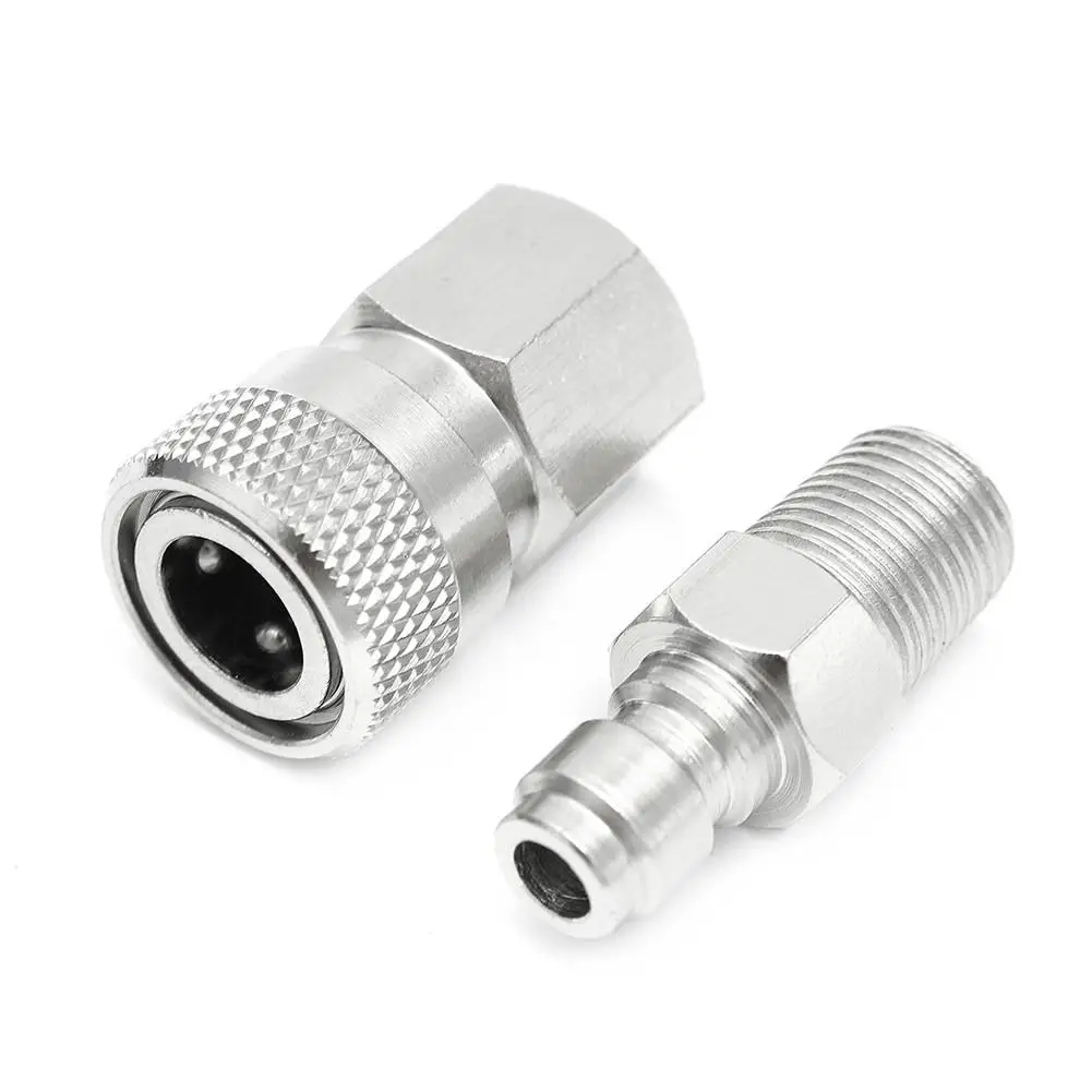 

8mm 1/8" npt 60 Paintball Quick Disconnect Male and Female Set