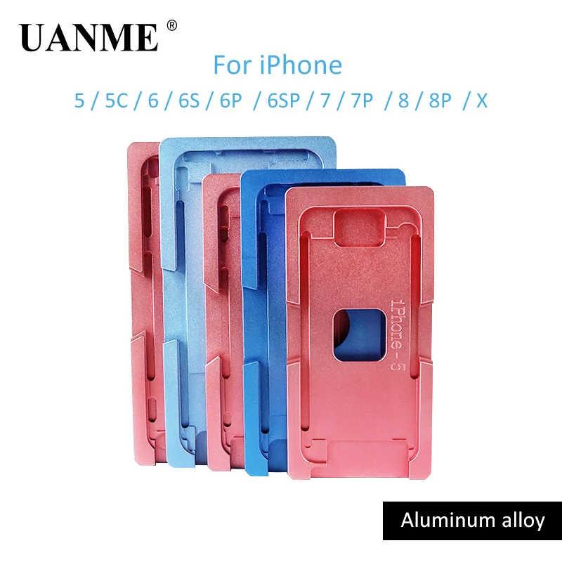 UANME формы для сжатия Рамка для iPhone 5 5S 5C 6 6s 6 Plus 6s плюс 7 7 Plus 8 8 P X Repair Tool Kit