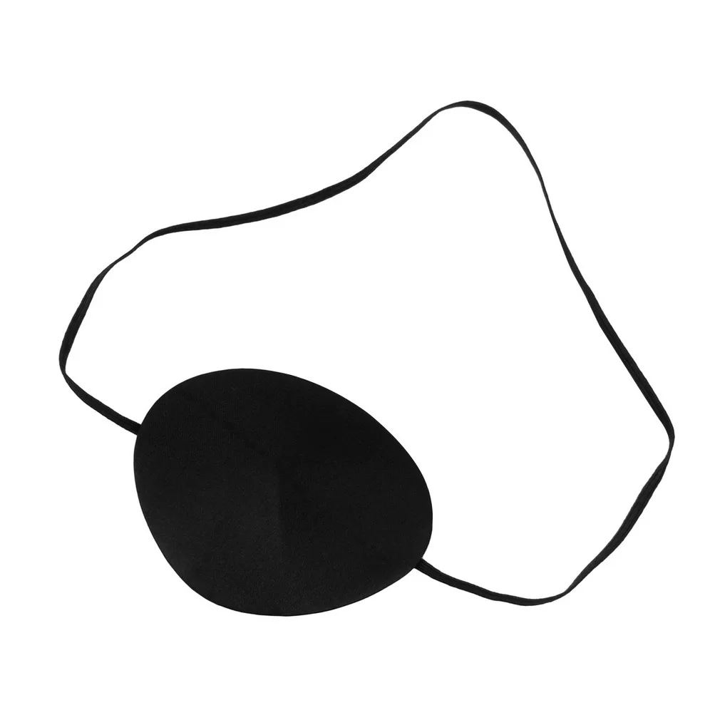 

Simple Design Medical Use Concave Eye Patch Foam Groove Washable Eyeshades with Adjustable Strap Health Care Black