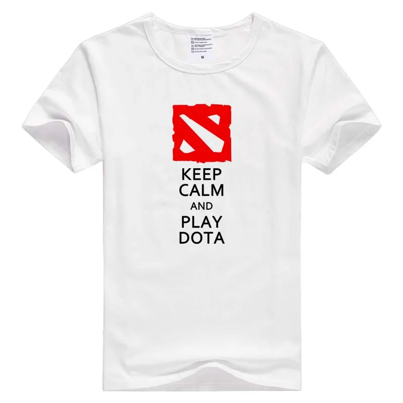  Keep Calm And Play Dota 2 short sleeve casual Men Women T-shirt Comfortable Tshirt Cool Print GA600