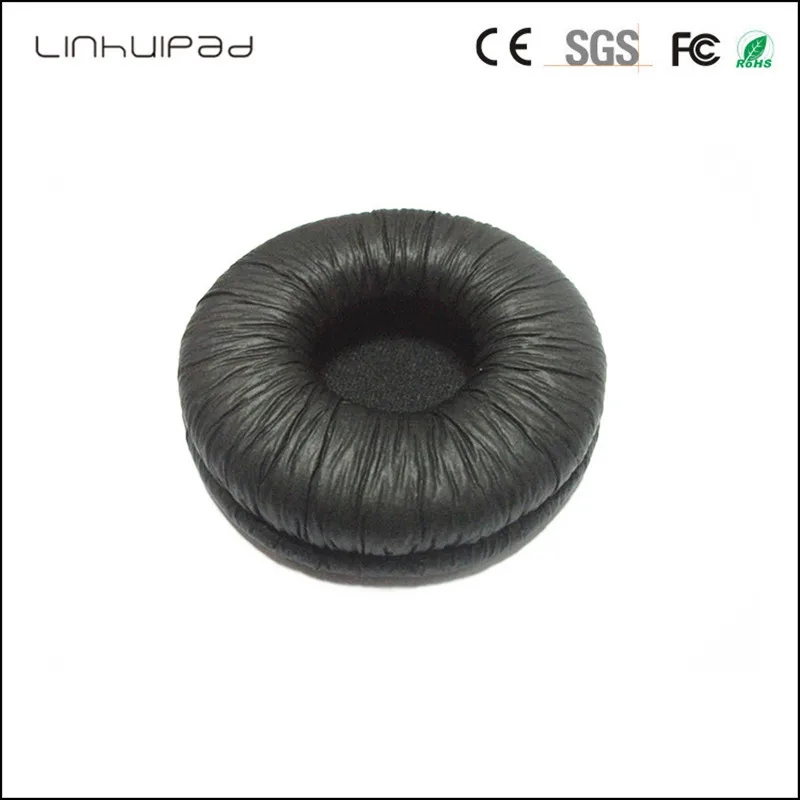 Linhuipad 70mm Headphone replacement leatherette ear pads Foam cushion covers For all 7cm headset 2 pairs Lot Free shipping