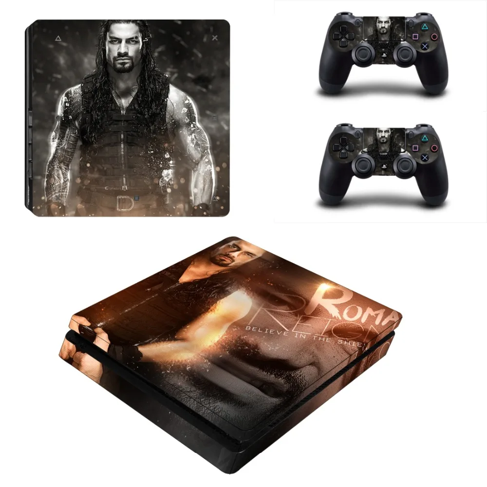 

Roman Reigns PS4 Slim Skin Sticker Decal for Sony PlayStation 4 Console and 2 Controller PS4 Slim Skins Sticker Vinyl