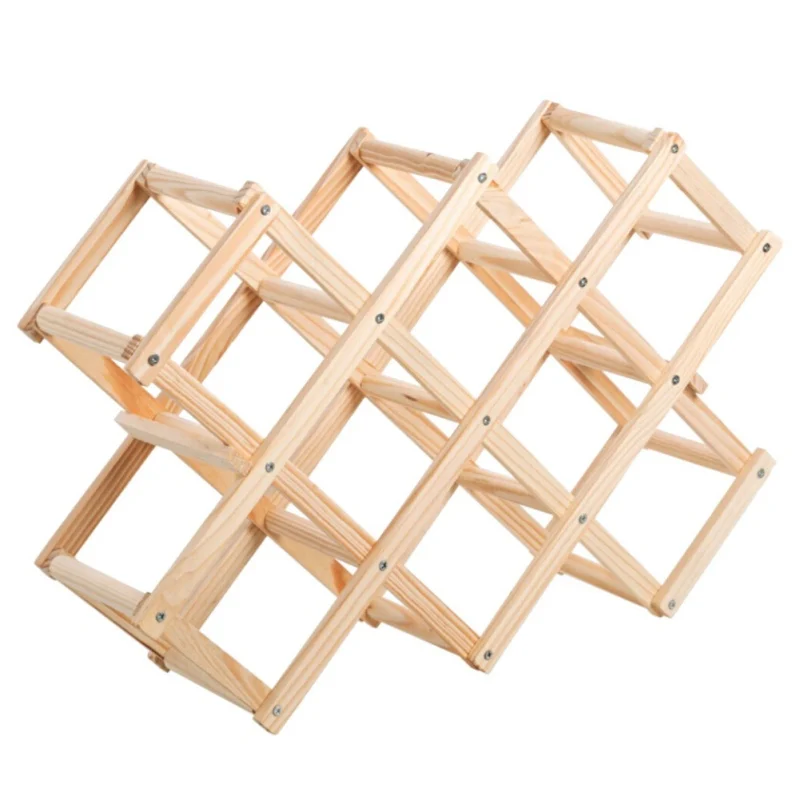 

Foldable Stackable Wine Rack Red Wine Rack To Save Space Bottle Rack