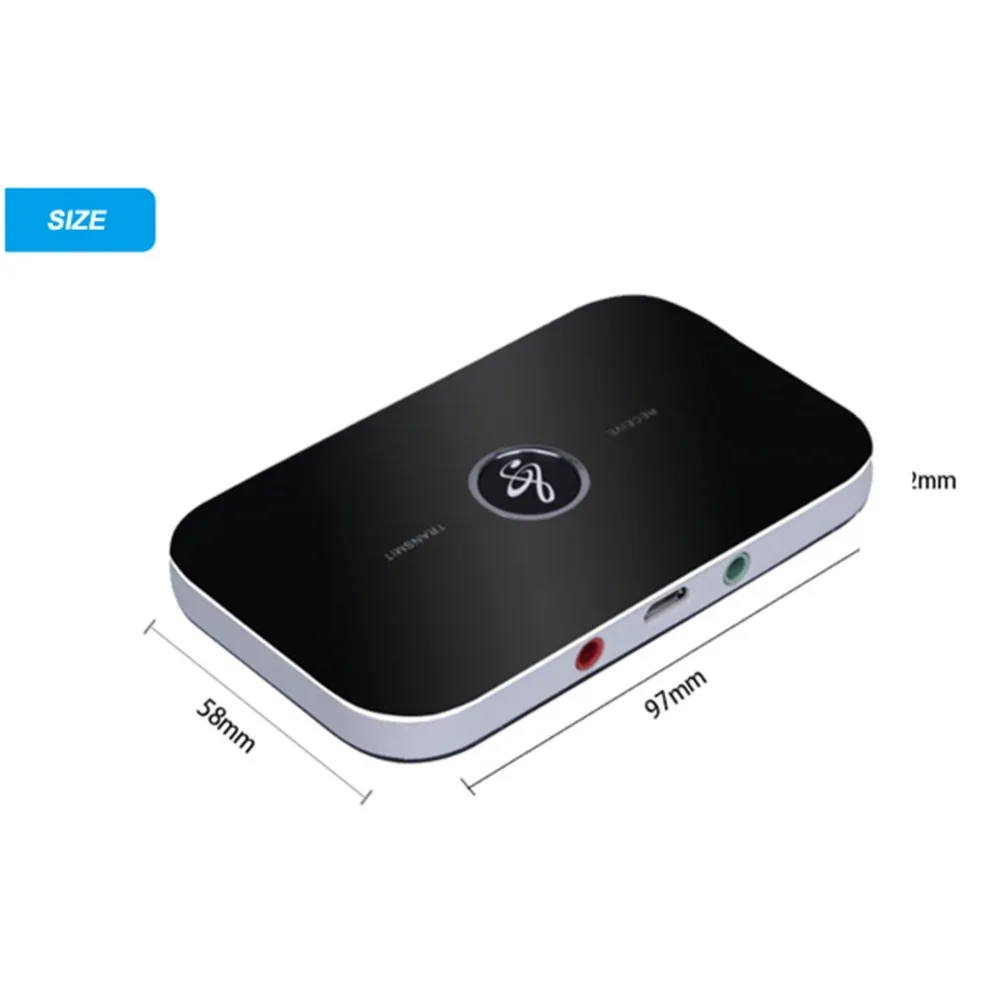B6 AUX 3,5 мм 2в1 Bluetooth аудио передатчик приемник беспроводной A2DP Bluetooth аудио адаптер портативный аудио плеер