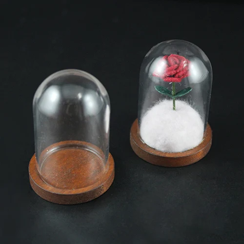 2 комплекта Маленький принц Розовый стеклянный террариум глобус с деревянной основой стеклянный флакон кулон ожерелье Подвески Diy Поиск