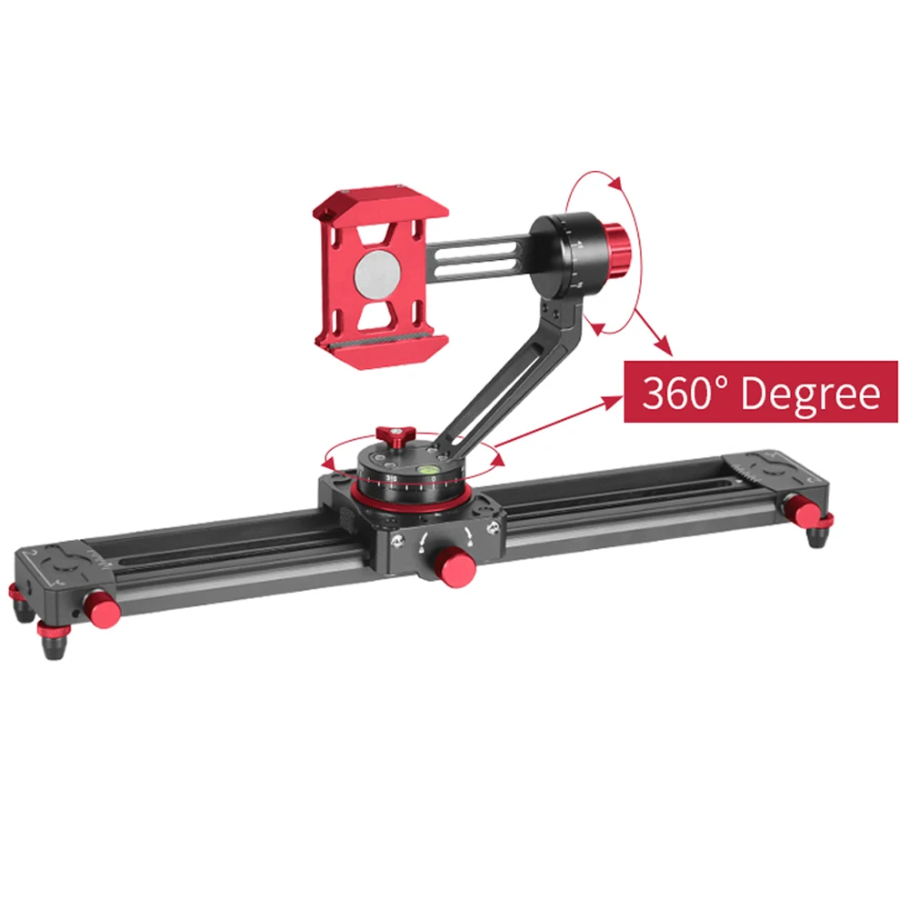 Tabletop 13.7inch Mini Camera/Phone Slider With Track Dolly Rail System for SmartPhone DSLR Mirrorless Camera Photography Studio