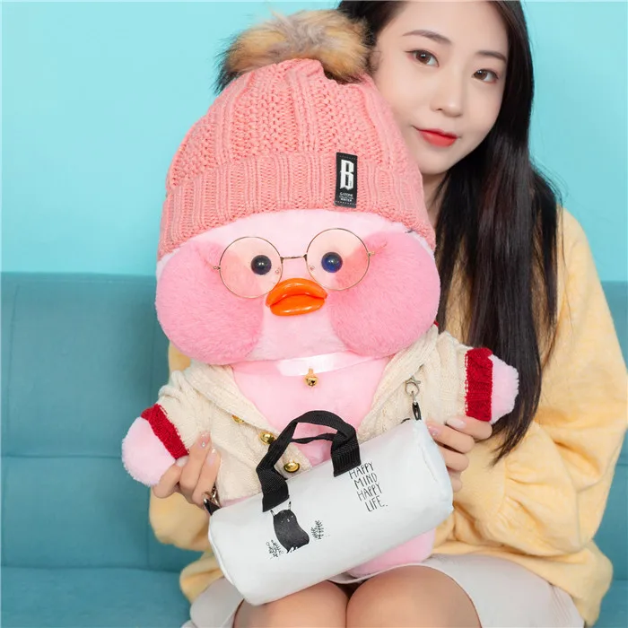 48cm Cute Lalafanfan Plush Stuffed Toys Kawaii Cafe Mimi Yellow Duck Plush Toys Valentine's Day Gifts Decoration Toys for Girls - Цвет: 11