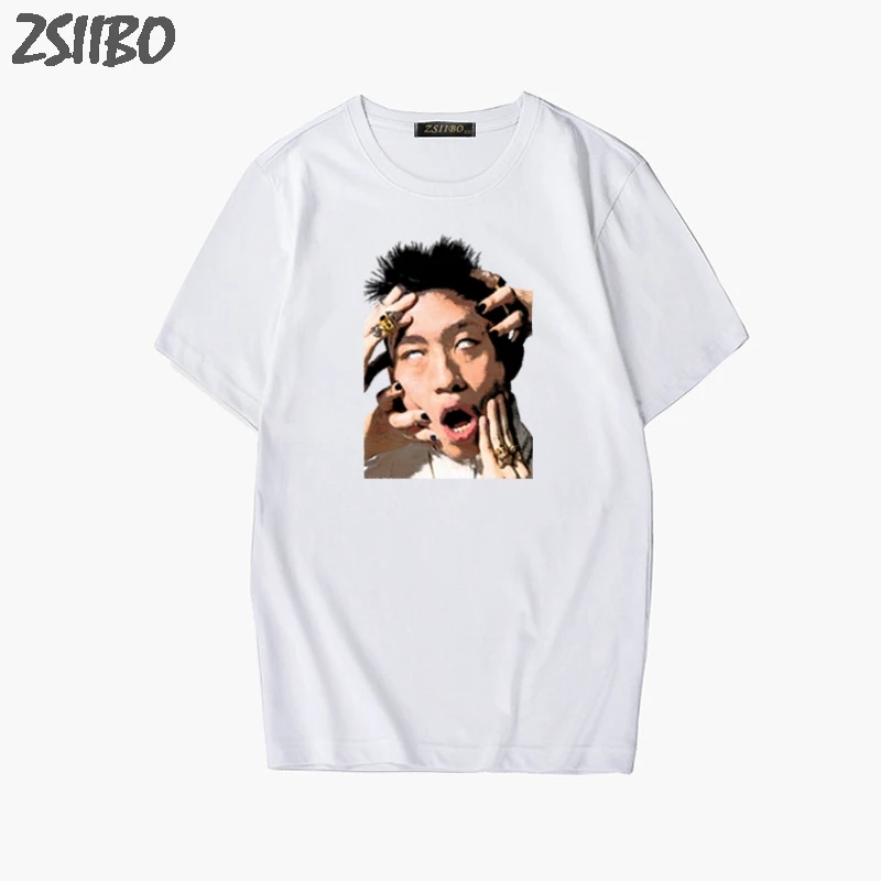 Rich Brian funny t shirts Dat $tick painting Spoof Print T-Shirt Streetwear Fashion Short Sleeve tshirt HipHop Rapper lover Tops
