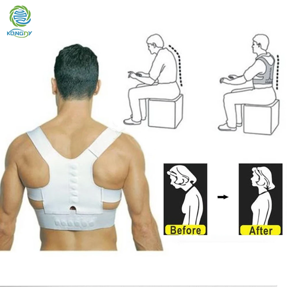 KONGDY Корректор Осанки Спины Регулируемый Поддерживающий Пояс позвоночника плечевой бандаж Горбатая коррекция боли в плечах бандаж