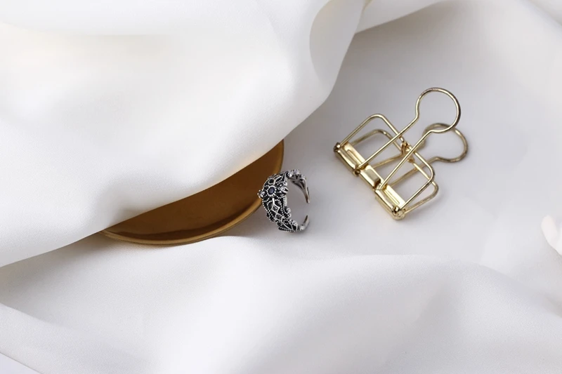 Винтажные кольца из серебра 925 пробы с сапфиром и цирконием, изысканные дизайнерские кольца Wild для женщин, очаровательные ювелирные изделия, подарок на праздник