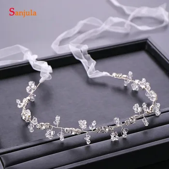 

2019 Bridal Head Chains Hand-made Crystals Wedding Hair Sash Cheap Headbands Wholesale T111