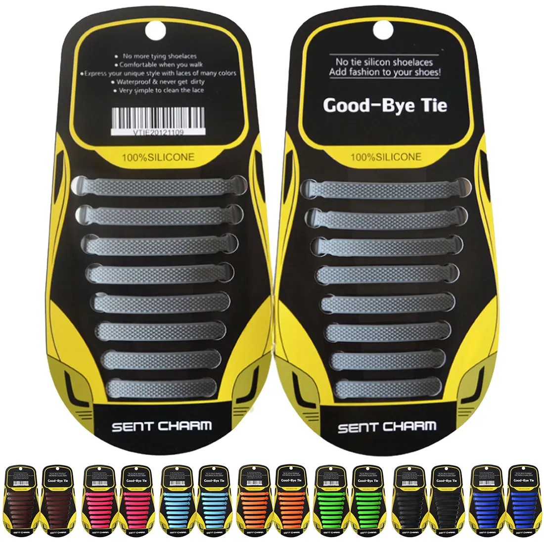 

16pcs/lot Elastic Silicone Shoelaces No Tie Shoelaces Fashion Unisex Shoe Lace All Sneakers Fit Strap