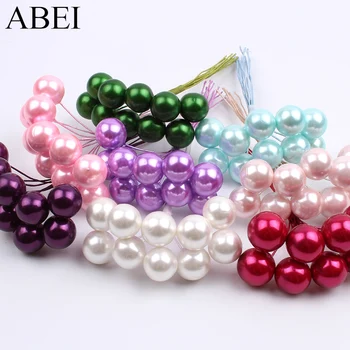 

30pcs 2cm Artificial Flower Stamens Bouquet Foam Pearl Berries for Wedding Party Christmas Decoration DIY Ornaments