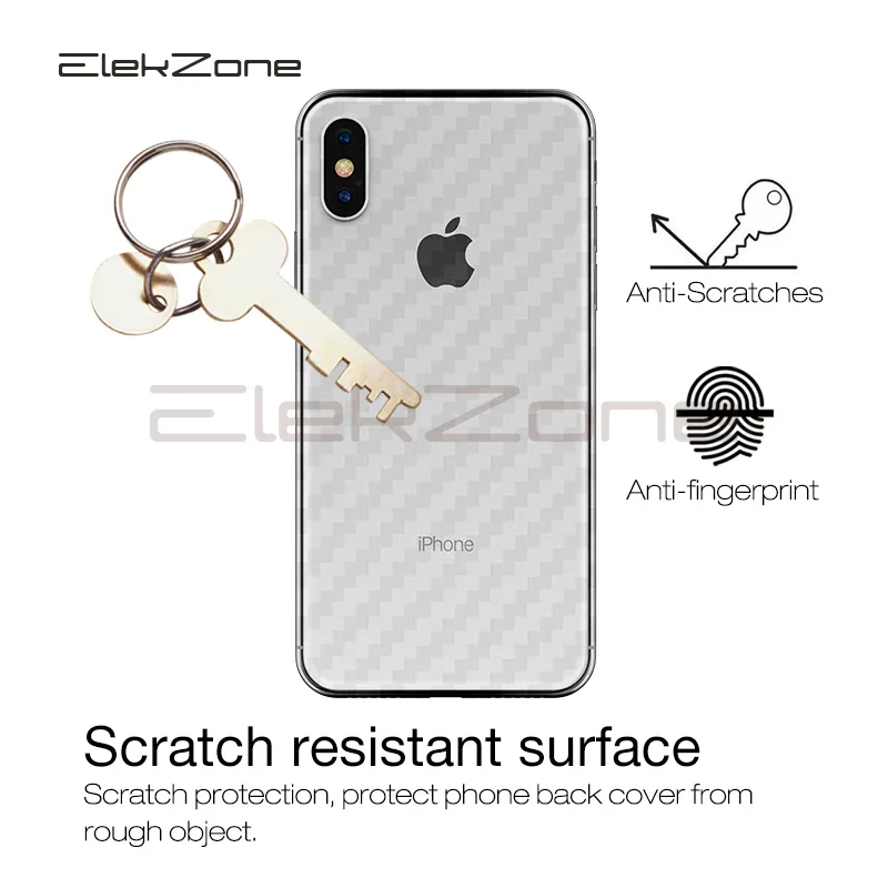 5 шт./лот для iPhone 6 7 8 Plus X SE 3D протектор экрана из углеродного волокна xs MAX xr задняя