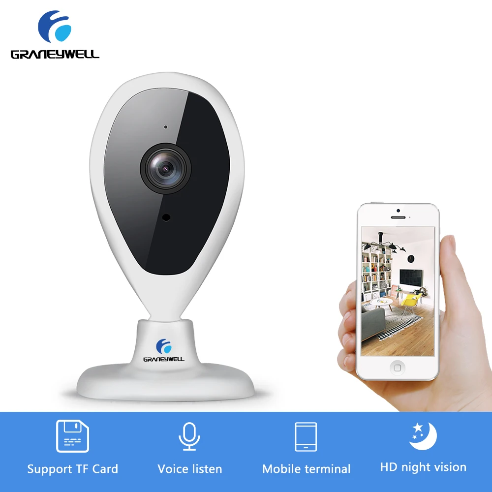 

GRANEYWELL Wireless WIFI IP Camera P2P Motion detection night vison Security Surveillance indoor Panoramic Camera Baby Monitor