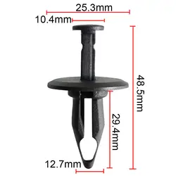CNIKESIN 1 шт. B198 12,7 мм отверстие нейлон авто крепежа бампер автомобиля внешний Панель позиционер Push Тип фиксирующий винт заклепки клипы